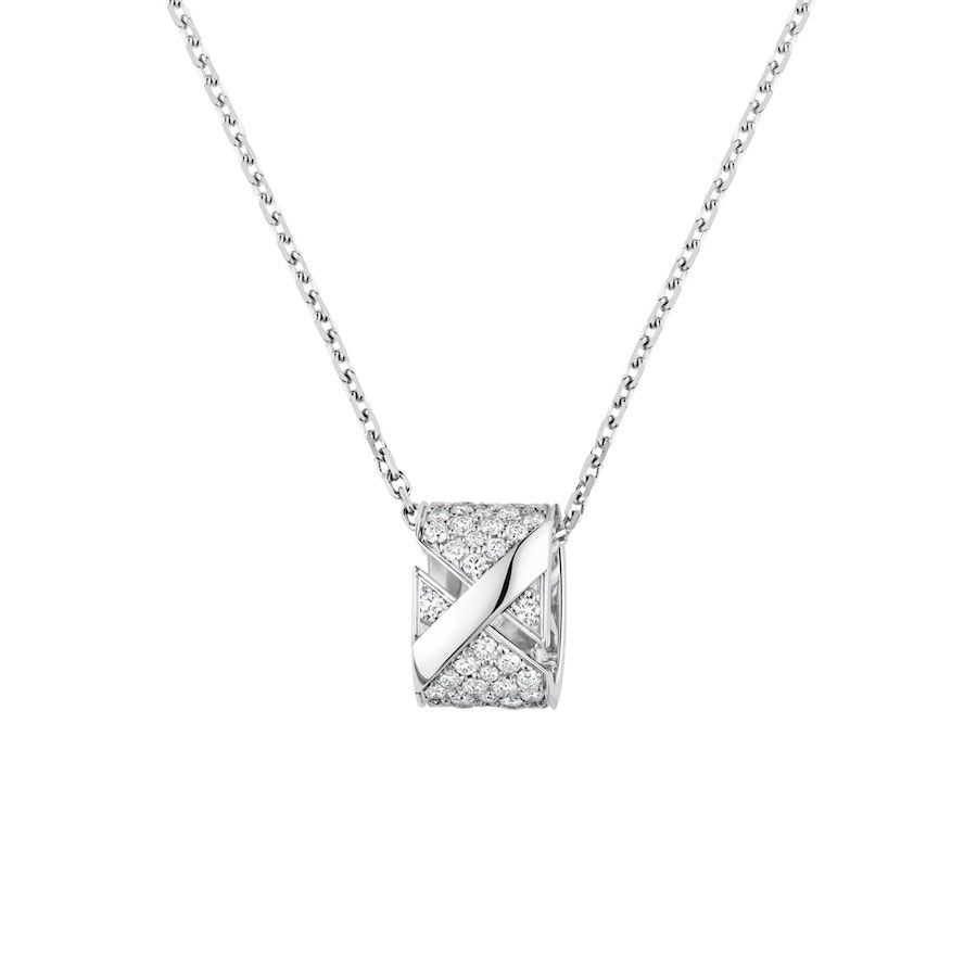 [Novalux]LIENS EVIDENCE DIAMOND PAVED NECKLACE