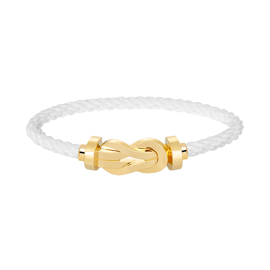 [Novalux]LARGE 8-FIGURE BUCKLE BRACELET - GOLD