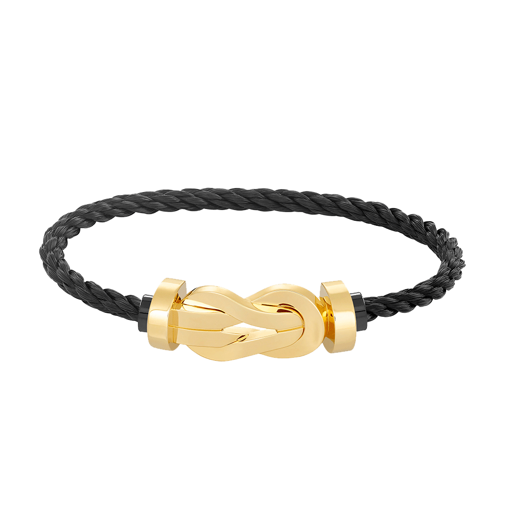 [Novalux]LARGE 8-FIGURE BUCKLE BRACELET - GOLD
