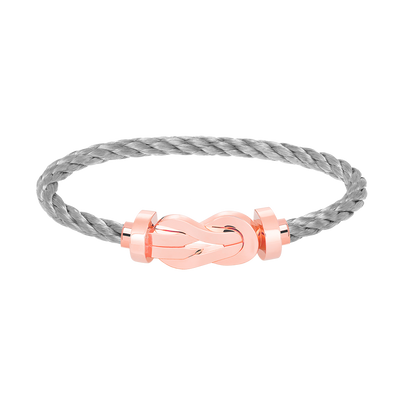 [Novalux]LARGE 8-FIGURE BUCKLE BRACELET - ROSE GOLD