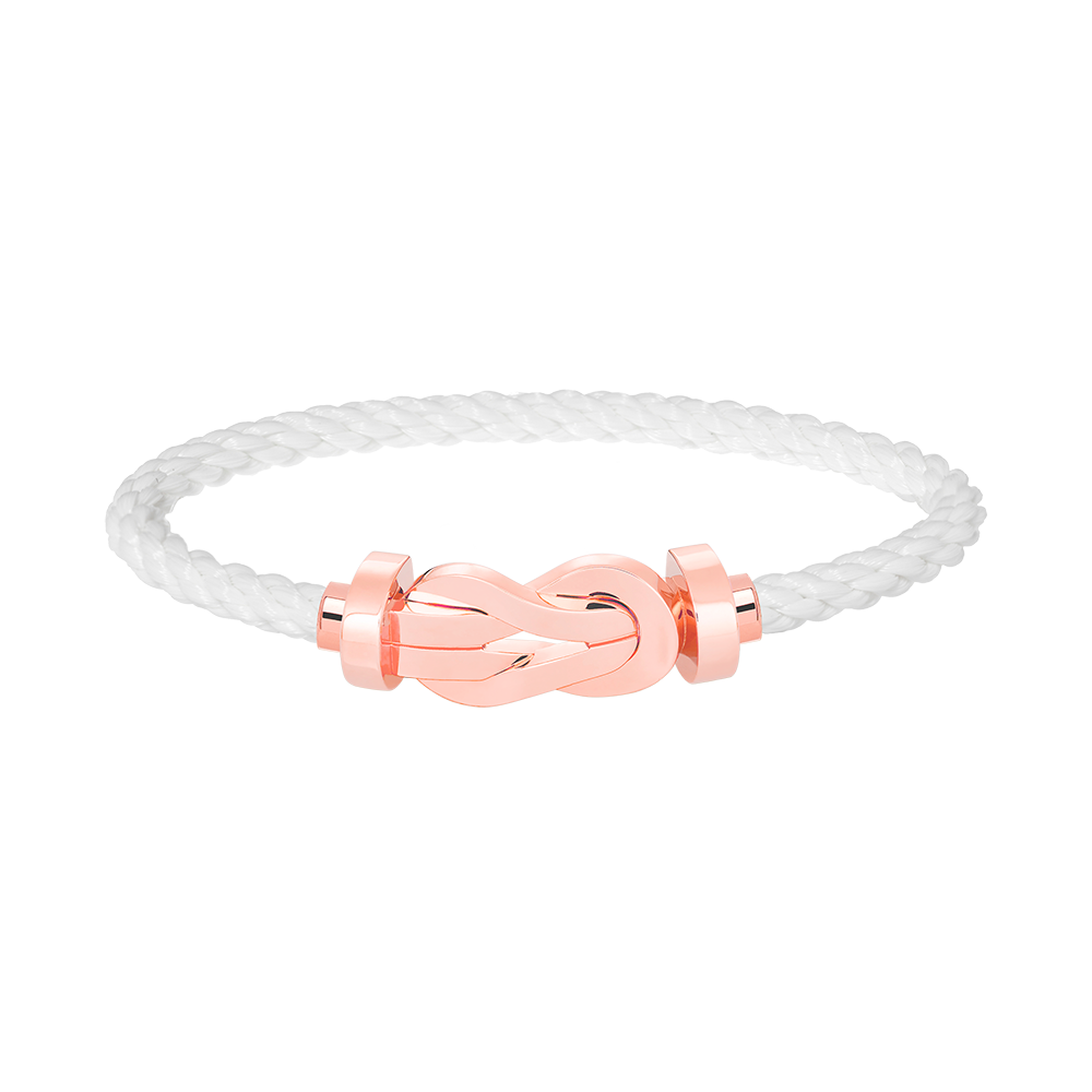 [Novalux]LARGE 8-FIGURE BUCKLE BRACELET - ROSE GOLD