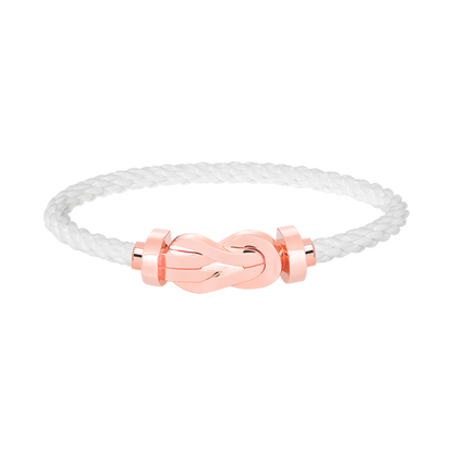 [Novalux]LARGE 8-FIGURE BUCKLE BRACELET - ROSE GOLD