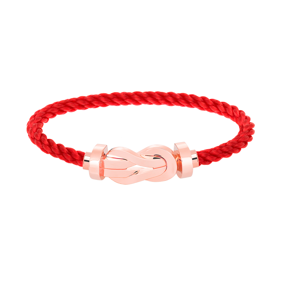 [Novalux]LARGE 8-FIGURE BUCKLE BRACELET - ROSE GOLD