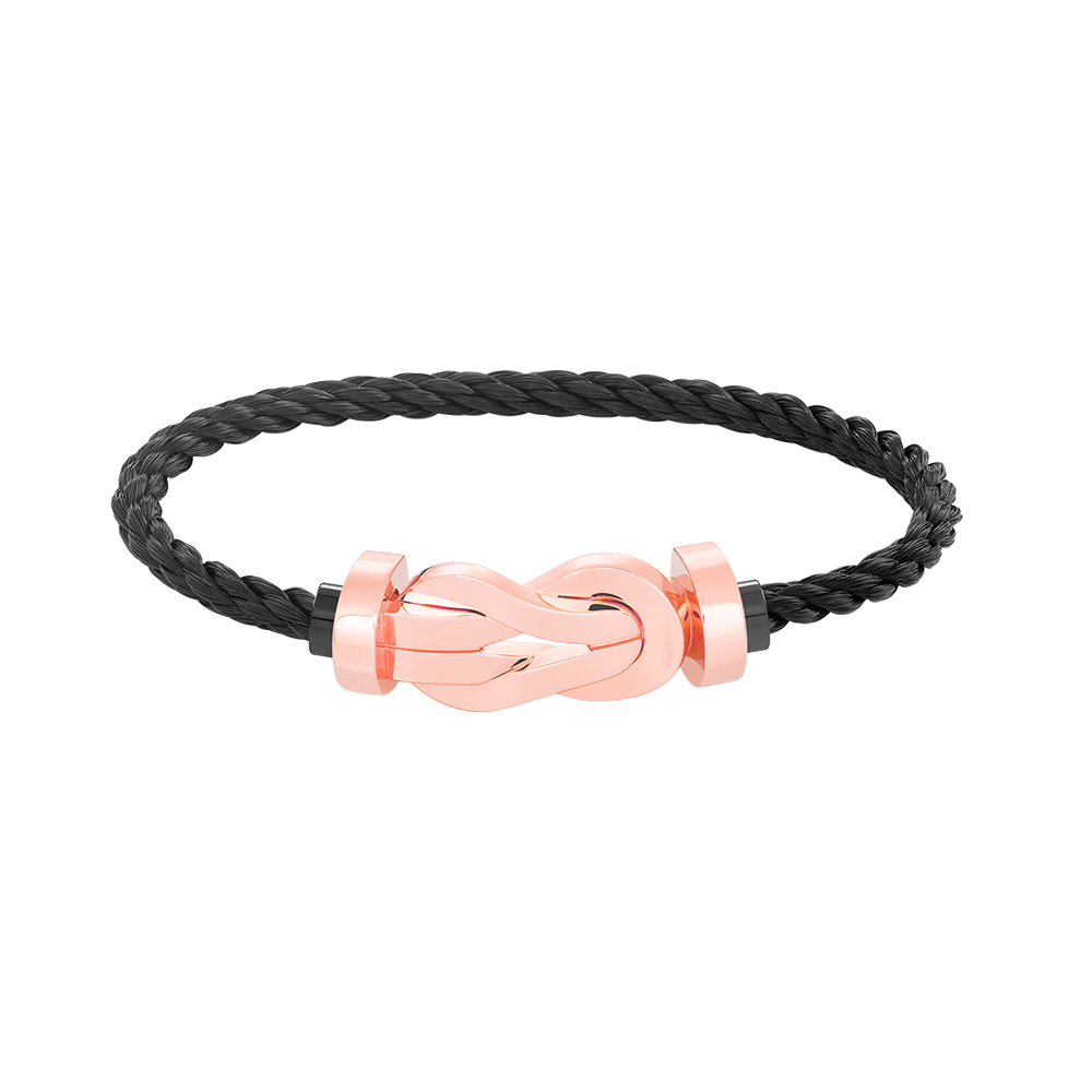 [Novalux]LARGE 8-FIGURE BUCKLE BRACELET - ROSE GOLD