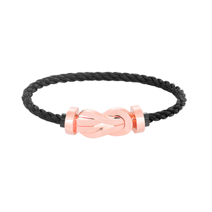 [Novalux]LARGE 8-FIGURE BUCKLE BRACELET - ROSE GOLD