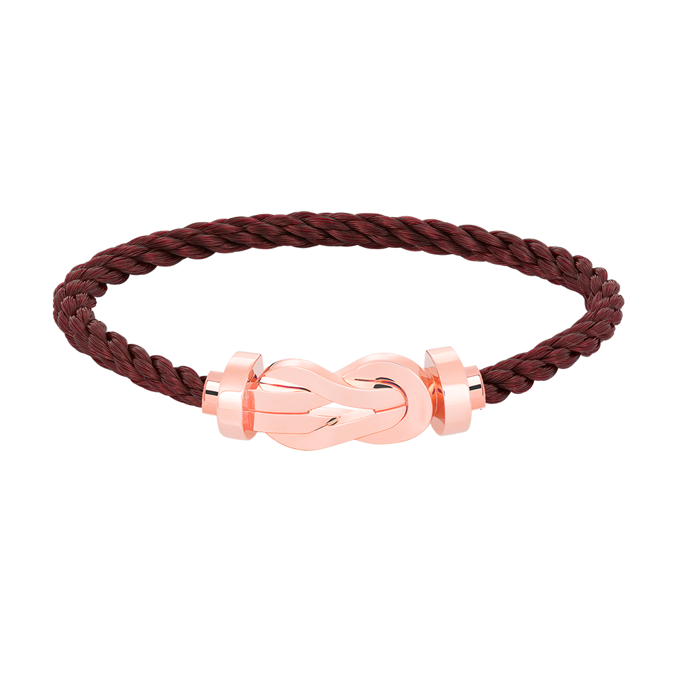 [Novalux]LARGE 8-FIGURE BUCKLE BRACELET - ROSE GOLD