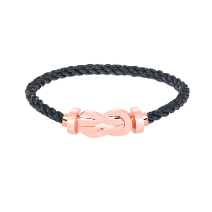 [Novalux]LARGE 8-FIGURE BUCKLE BRACELET - ROSE GOLD