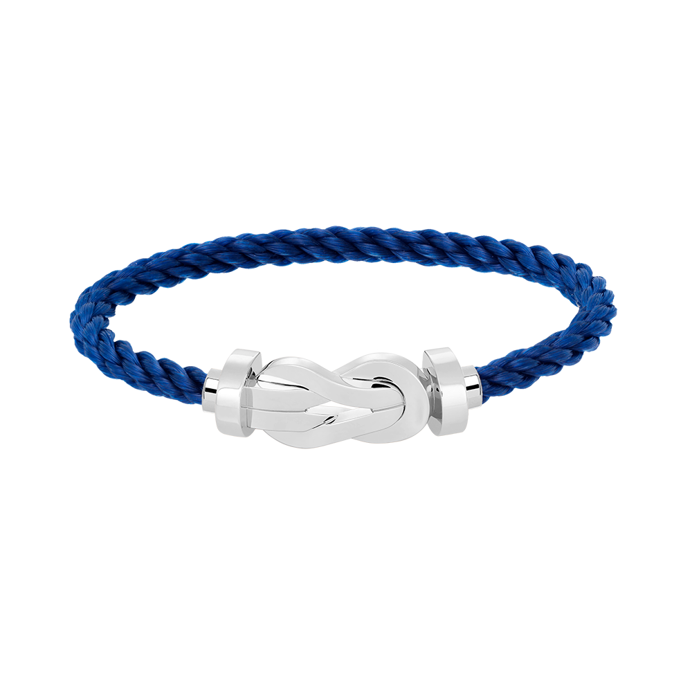 [Novalux]LARGE 8-FIGURE BUCKLE BRACELET - WHITE GOLD