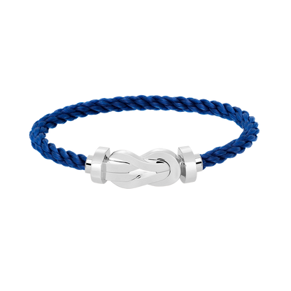 [Novalux]LARGE 8-FIGURE BUCKLE BRACELET - WHITE GOLD