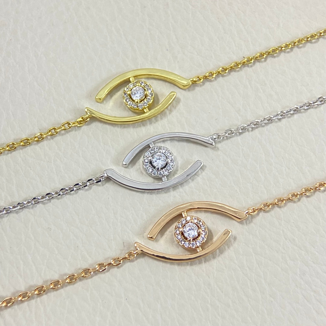 [Novalux]LUCKY EYE PAVÉ-SET DIAMOND BRACELET