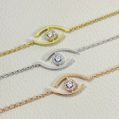 [Novalux]LUCKY EYE PAVÉ-SET DIAMOND BRACELET