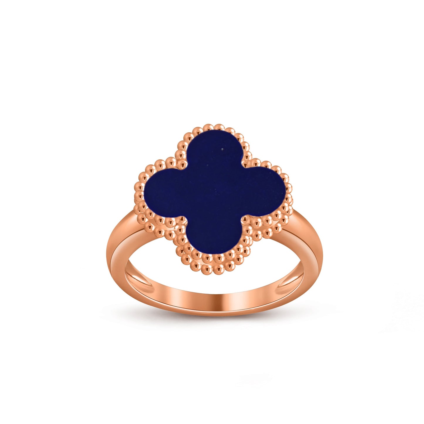 [Novalux]LUCKY CLOVER VINTAGE ROSE GOLD RING COLLECTION