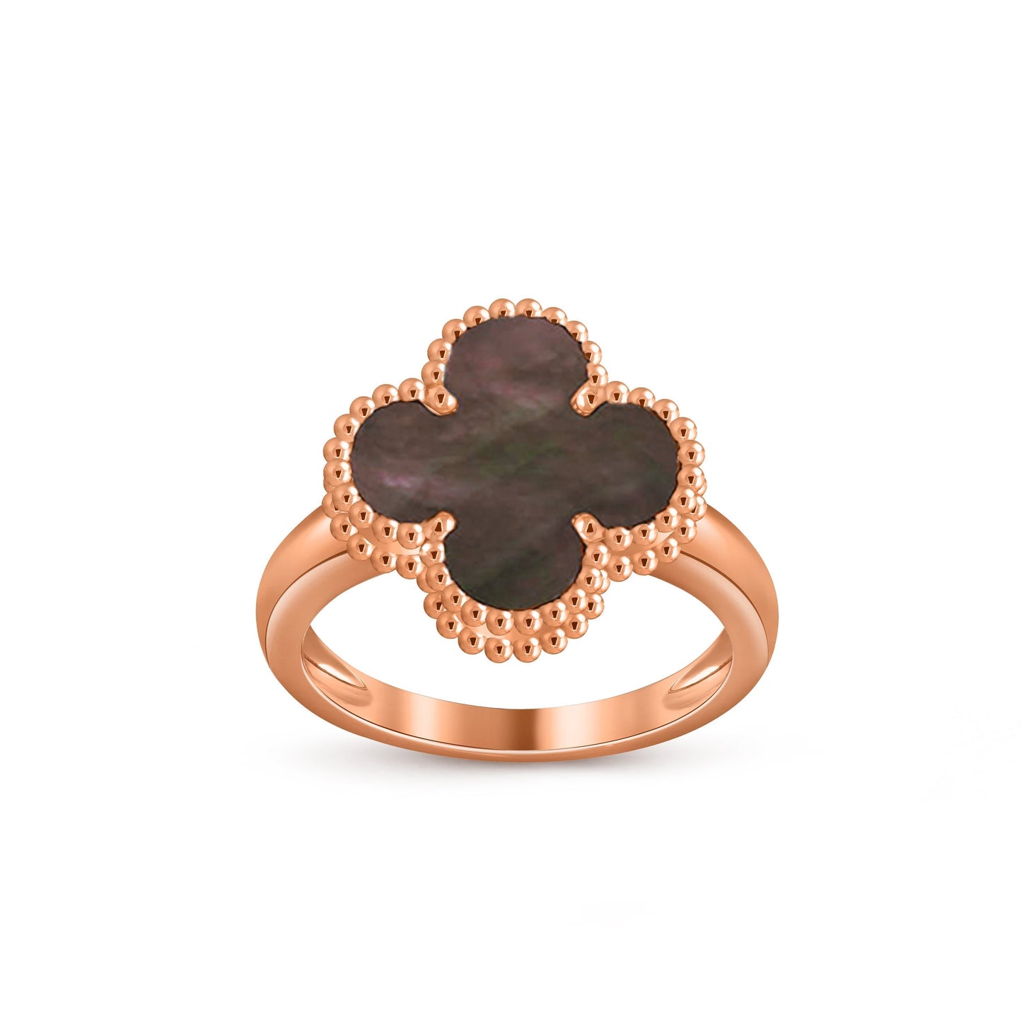 [Novalux]LUCKY CLOVER VINTAGE ROSE GOLD RING COLLECTION