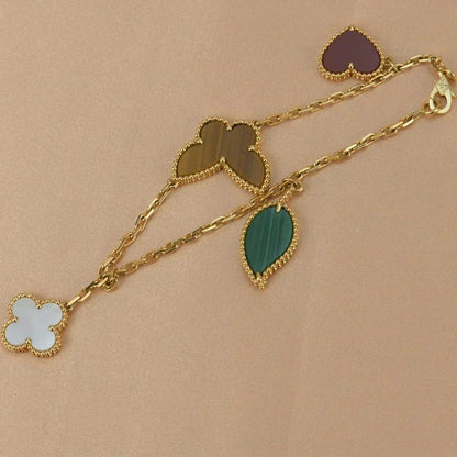 [Novalux]LUCKY NATURE MULTI-CHARM BRACELET
