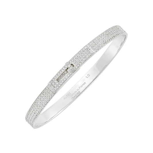 [Novalux]HM KELLY BRACELET IN SILVER AND FULL PAVE DIAMOND