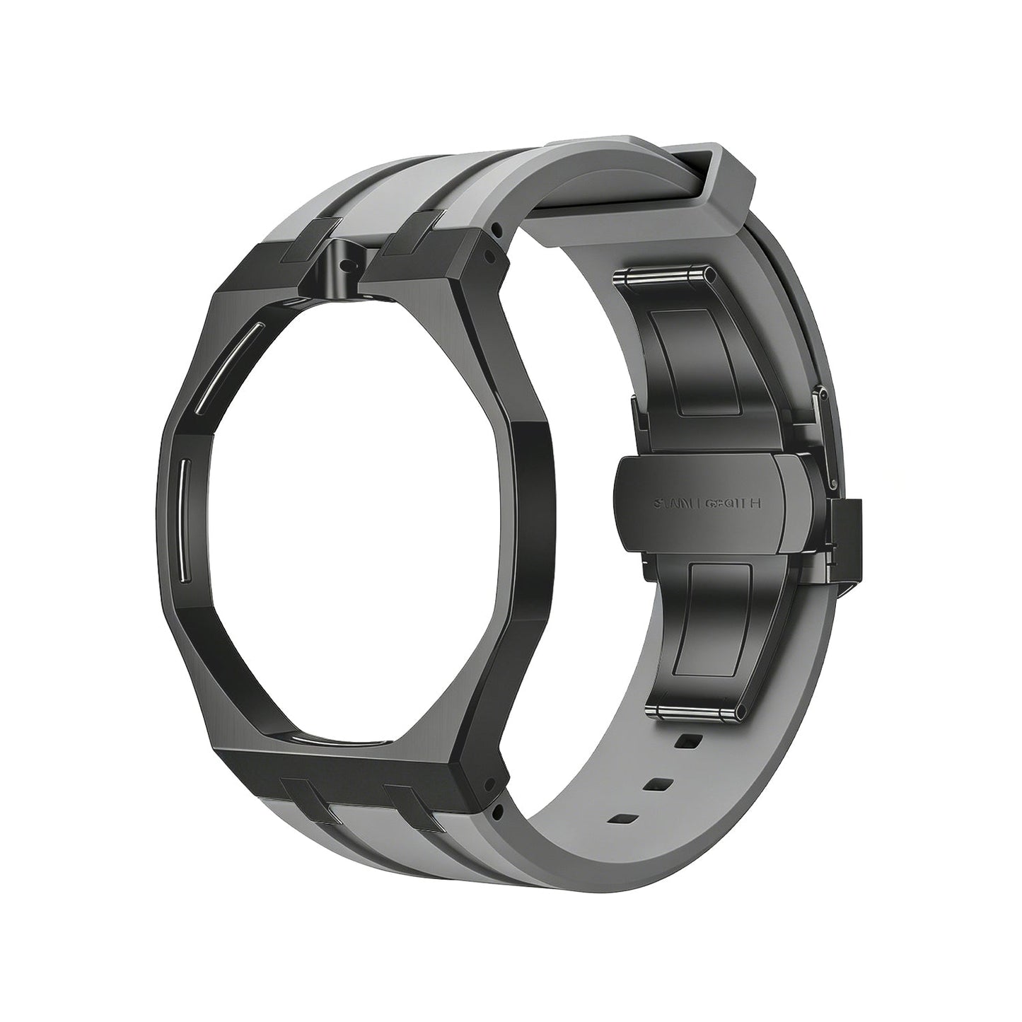[Novalux]OAK POP BLACK STEEL CASE & SILICONE STRAP