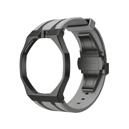 [Novalux]OAK POP BLACK STEEL CASE & SILICONE STRAP