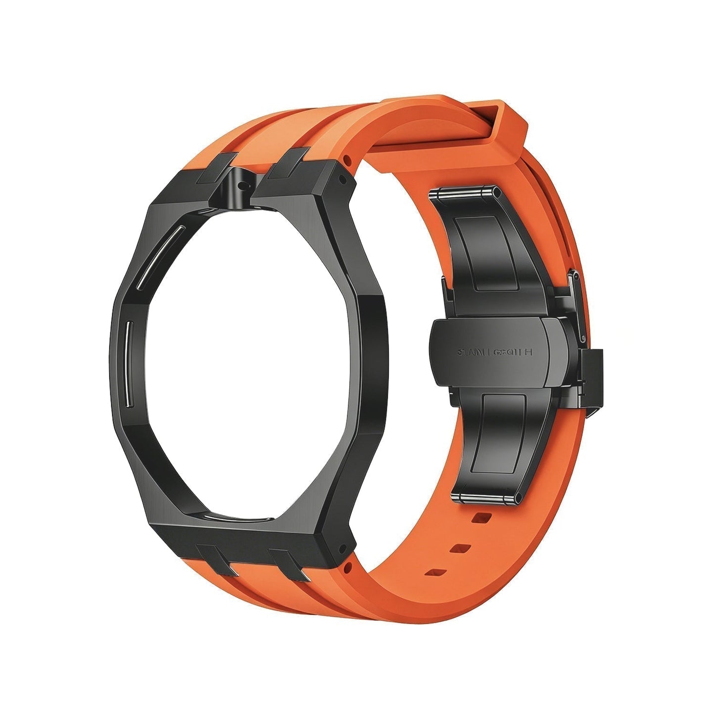 [Novalux]OAK POP BLACK STEEL CASE & SILICONE STRAP