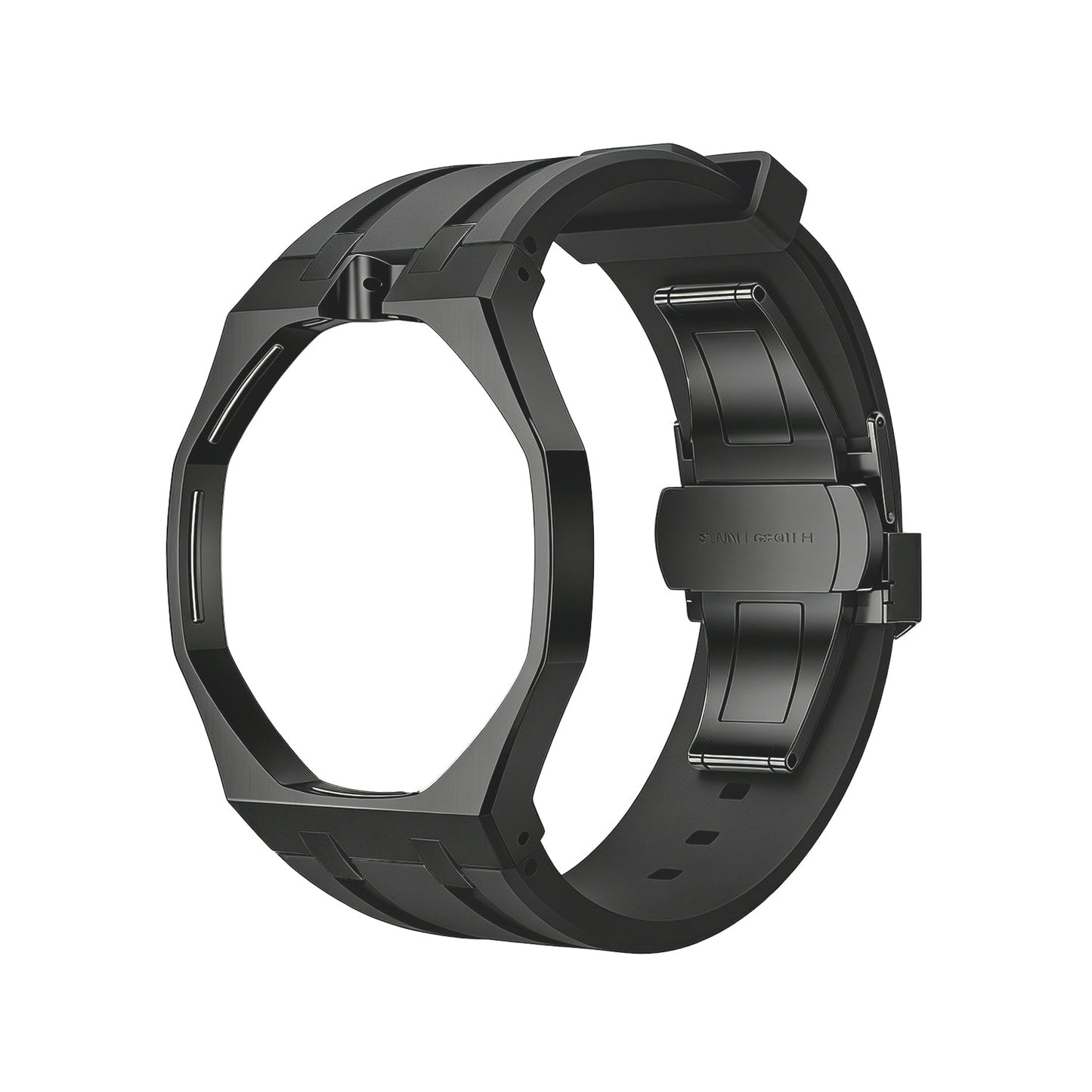 [Novalux]OAK POP BLACK STEEL CASE & SILICONE STRAP