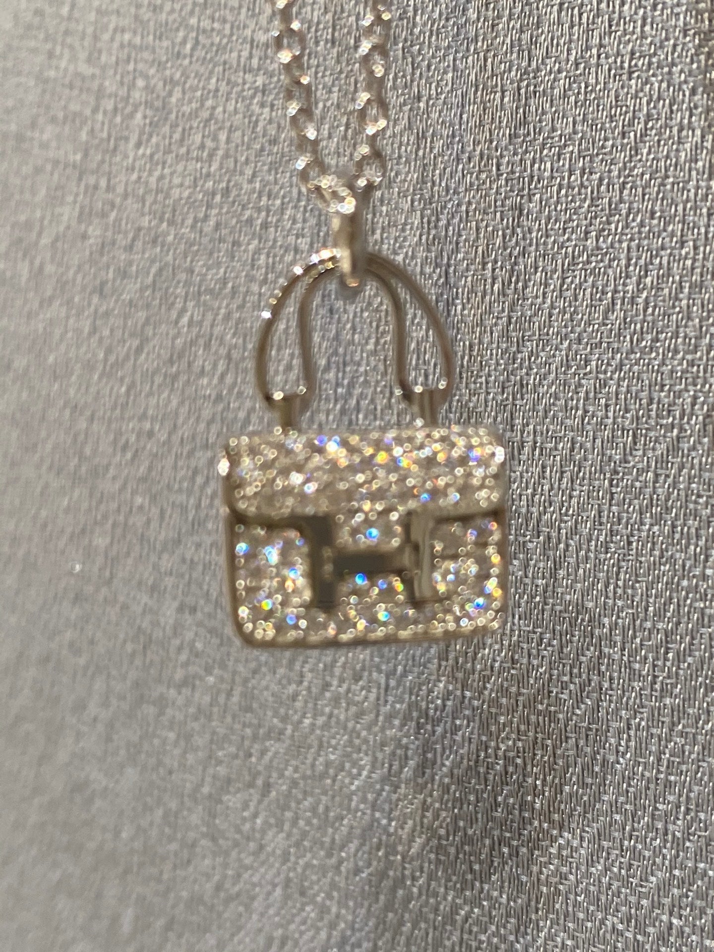 [Novalux]CONSTANCE PEDANT DIAMOND NECKLACE