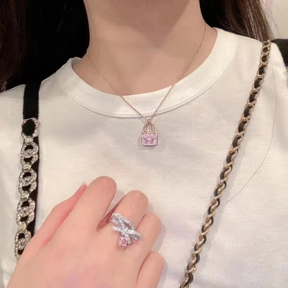 [Novalux]CONSTANCE PEDANT PURPLE DIAMOND NECKLACE