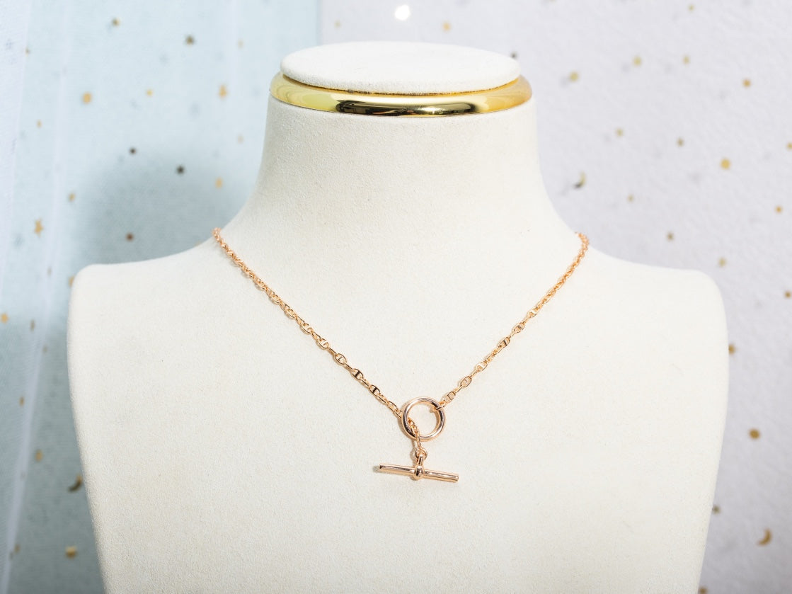 [Novalux]ECHAPPEE NECKLACE ROSE GOLD