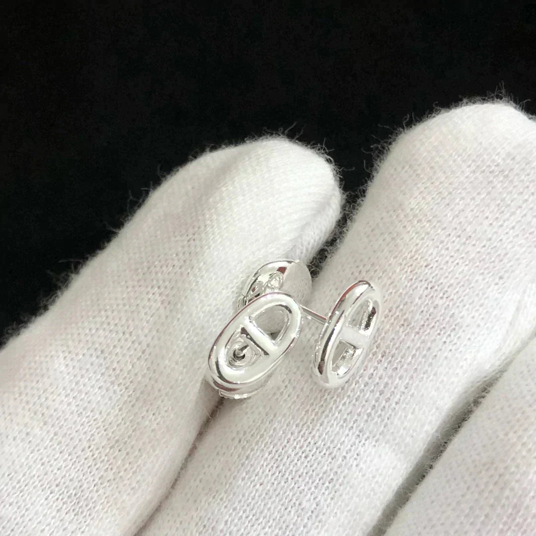 [Novalux]CHAINE SMALL EARRINGS GOLD AND SILVER