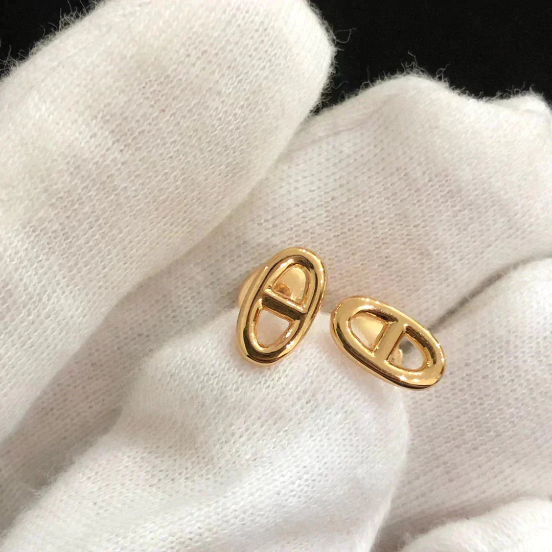 [Novalux]CHAINE SMALL EARRINGS GOLD AND SILVER