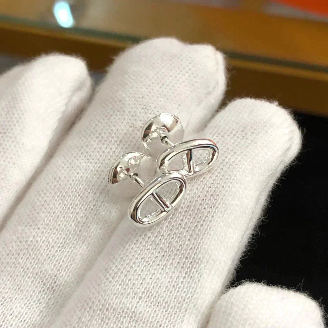 [Novalux]CHAINE SMALL EARRINGS GOLD AND SILVER