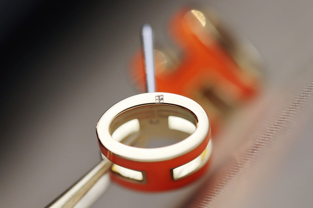 [Novalux]MINI POP H EARRINGS ORANGE