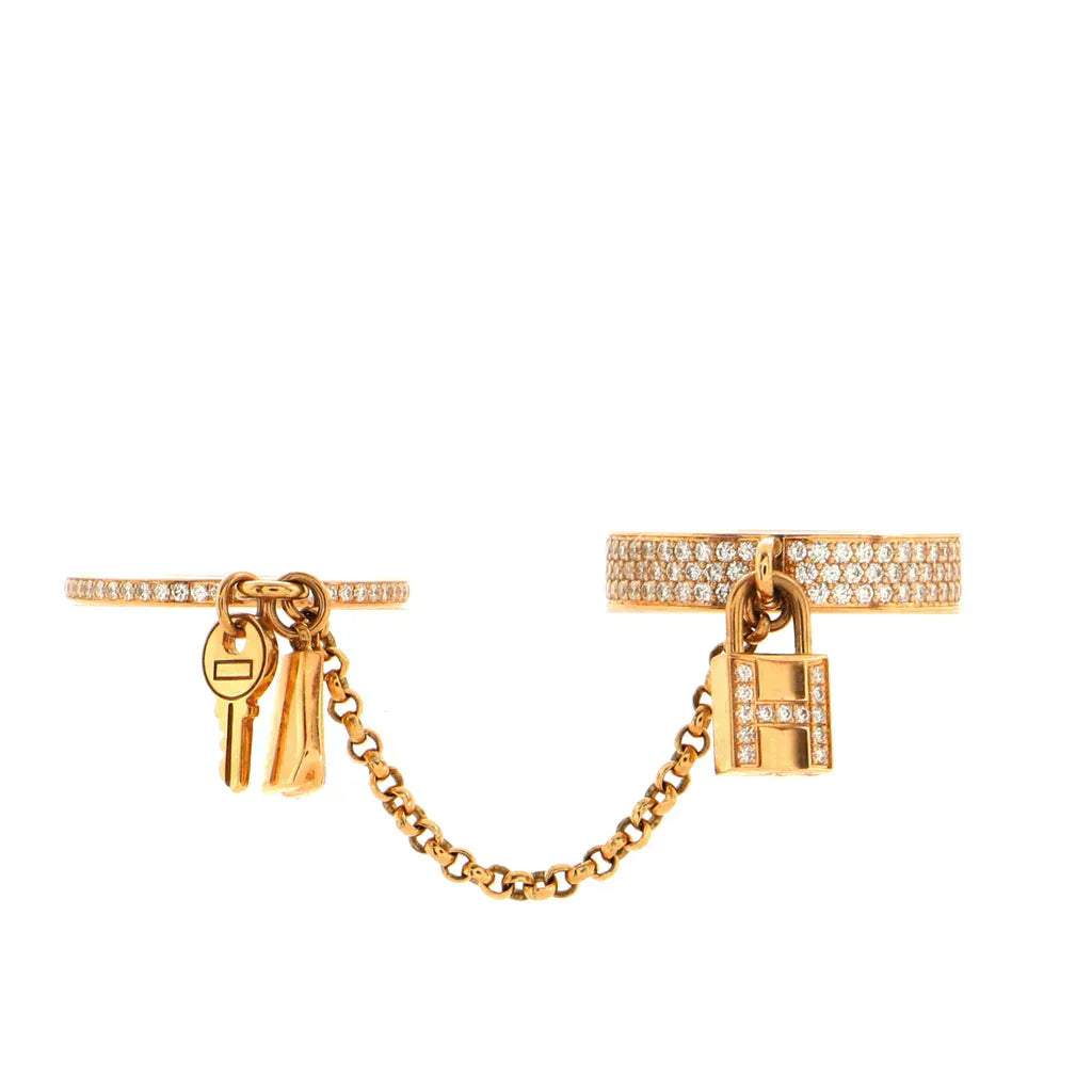 [Novalux]HM KELLY CLOCHETTE DOUBLE RING IN  WITH DIAMONDS