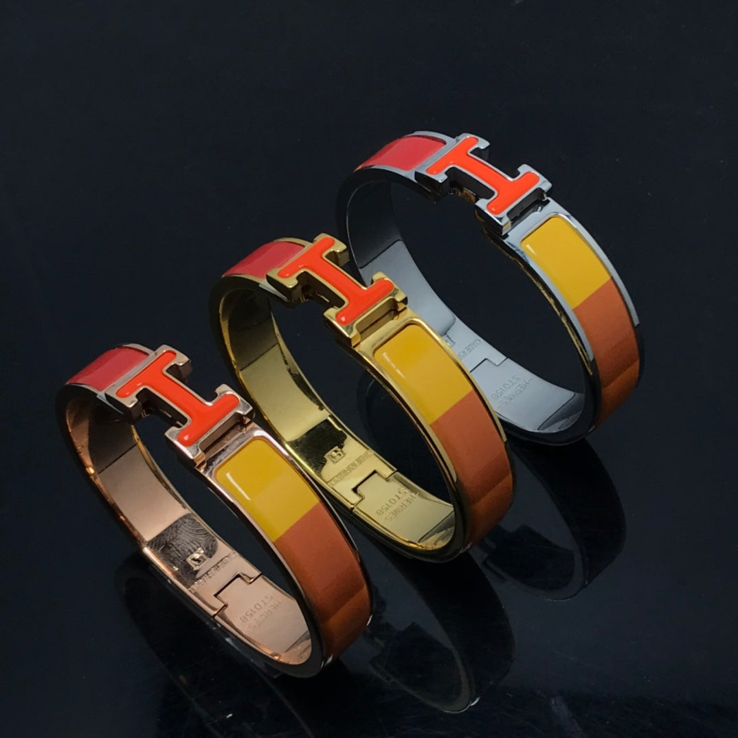 [Novalux]H BRACELET ORANGE RAINBOW CERAMIC