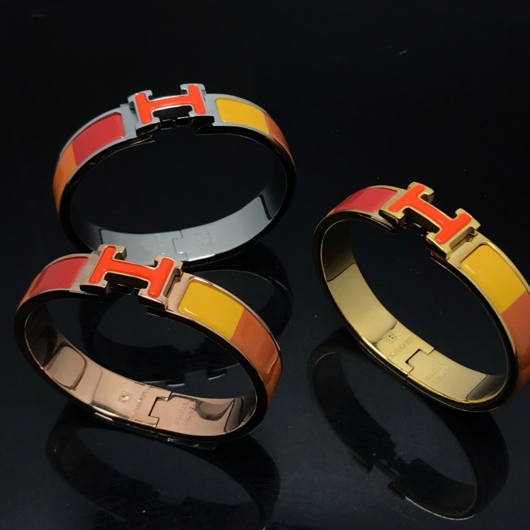 [Novalux]H BRACELET ORANGE RAINBOW CERAMIC