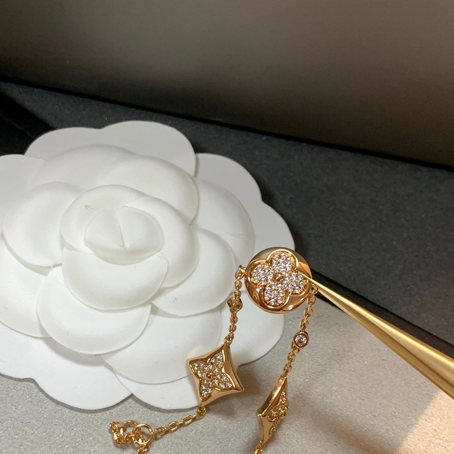 [Novalux]STAR AND SUN 4 MOTIFS GOLD DIAMONDS BRACELET