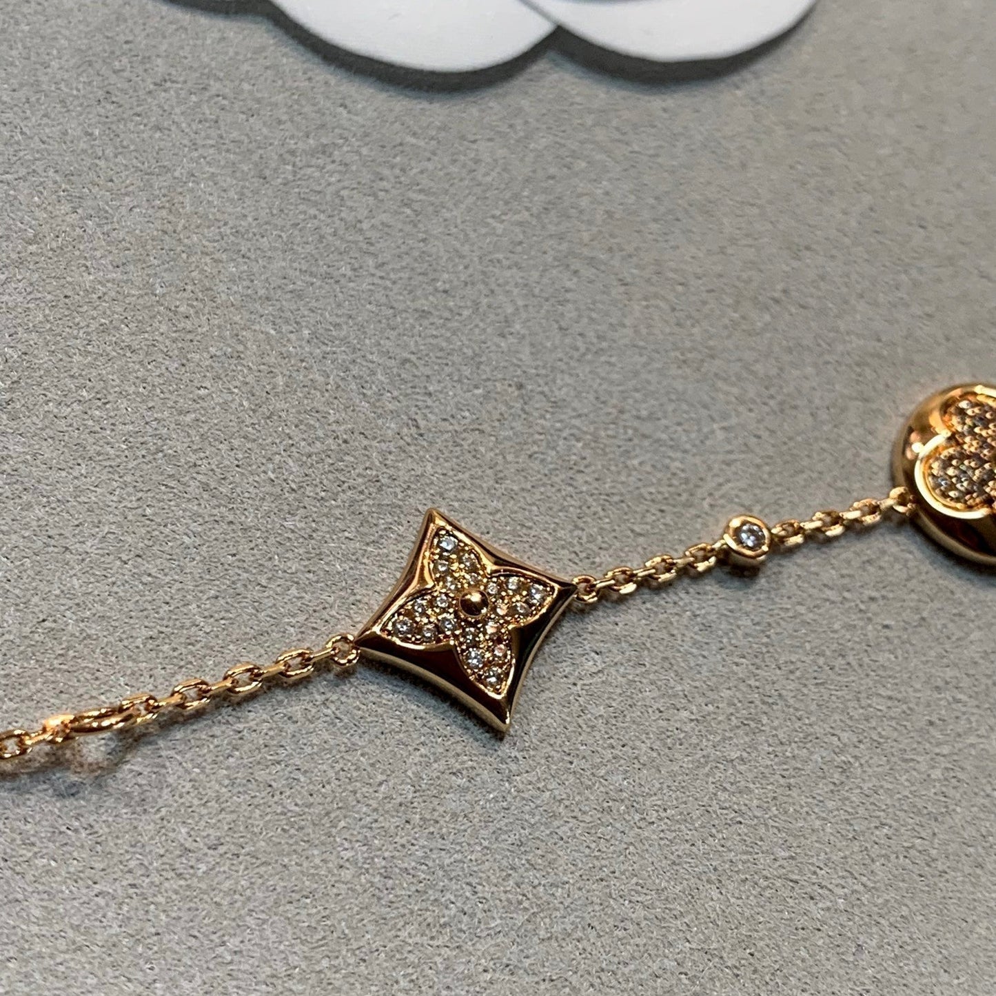 [Novalux]STAR AND SUN 4 MOTIFS GOLD DIAMONDS BRACELET