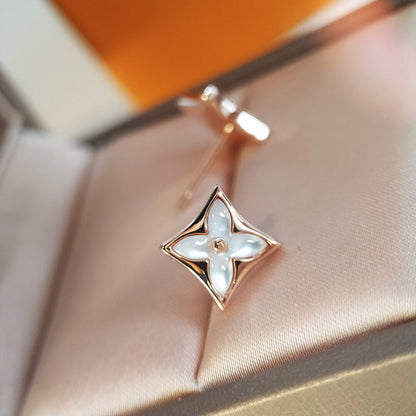 [Novalux]STAR MOP ROSE GOLD EARRINGS