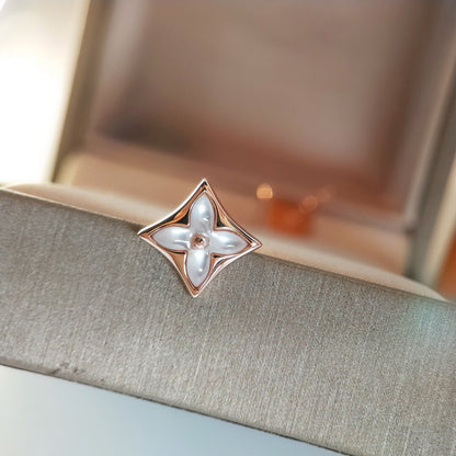 [Novalux]STAR MOP ROSE GOLD EARRINGS