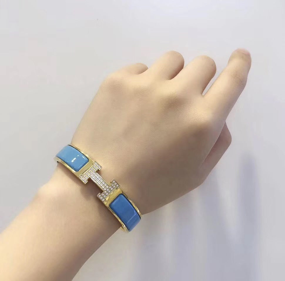 [Novalux]H CLOUD BLUE BRACELET GOLD DIAMOND