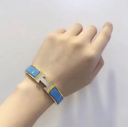 [Novalux]H CLOUD BLUE BRACELET GOLD DIAMOND