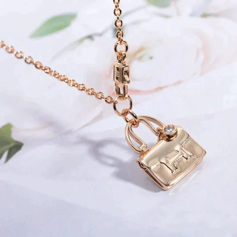 [Novalux]AMULETTE PEDANT ROSE GOLD NECKLACE