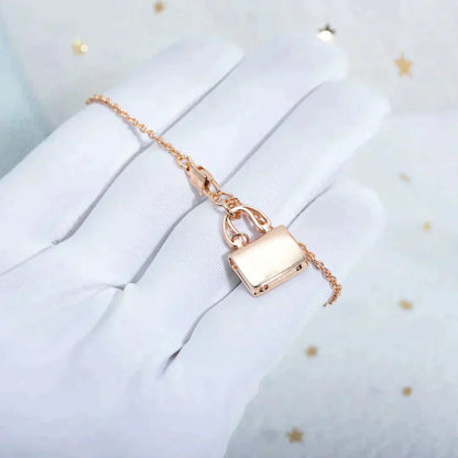 [Novalux]AMULETTE PEDANT ROSE GOLD NECKLACE