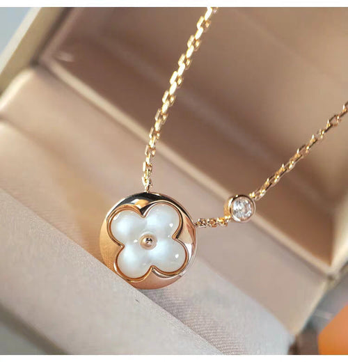 [Novalux]SUN MOP GOLD 1 DIAMOND NECKLACE