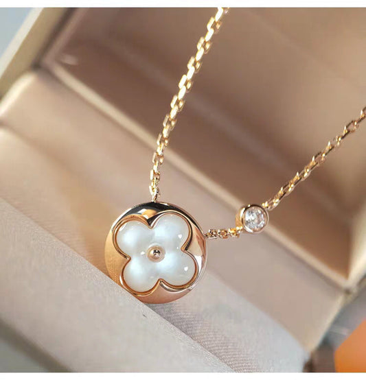 [Novalux]SUN MOP GOLD 1 DIAMOND NECKLACE