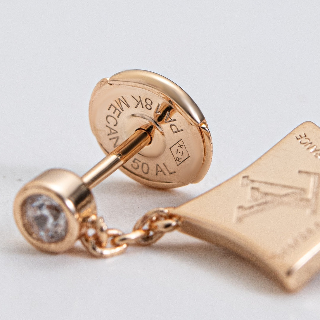 [Novalux]STAR DIAMONDS EARRINGS GOLD