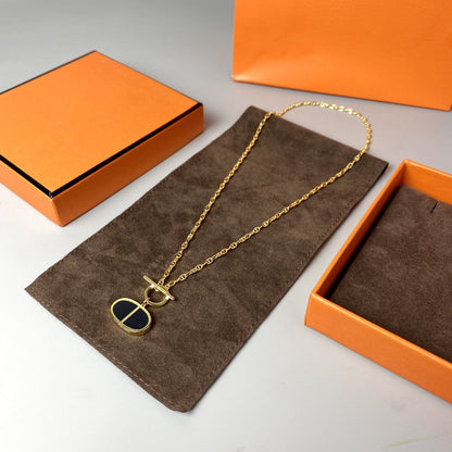 [Novalux]CHAINE VERSO BLACK CERAMIC NECKLACE