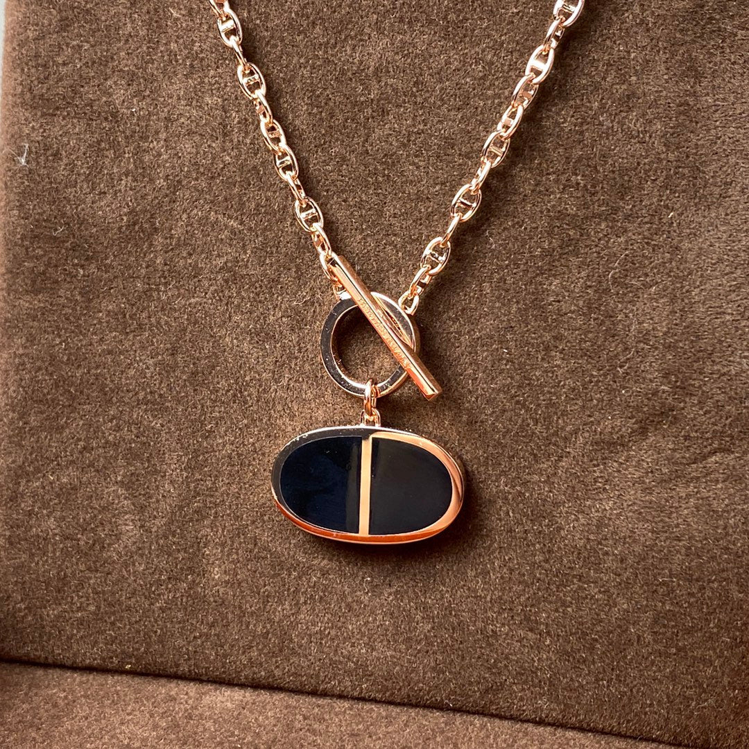 [Novalux]CHAINE VERSO BLACK CERAMIC NECKLACE