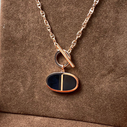[Novalux]CHAINE VERSO BLACK CERAMIC NECKLACE
