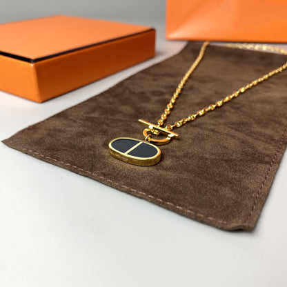 [Novalux]CHAINE VERSO BLACK CERAMIC NECKLACE