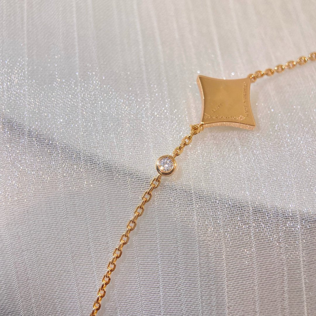[Novalux]COLOR STAR CARNELIAN ROSE GOLD DIAMOND BRACELET