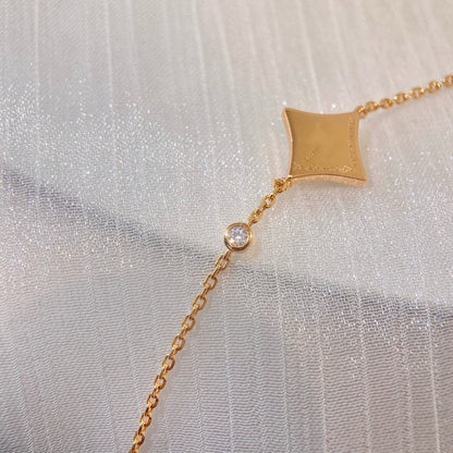 [Novalux]COLOR STAR CARNELIAN ROSE GOLD DIAMOND BRACELET